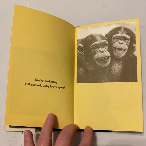 Thinking Of You Gift Book Alice Joyce Davidson 1975 Gibson Greeting Cards Monkey - Picture 7 of 10